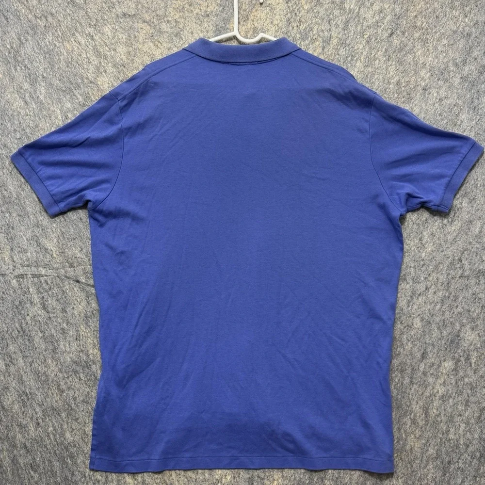 Polo Ralph Lauren Mens XL Polo Shirt Blue Purple Cotton Black Pony Logo